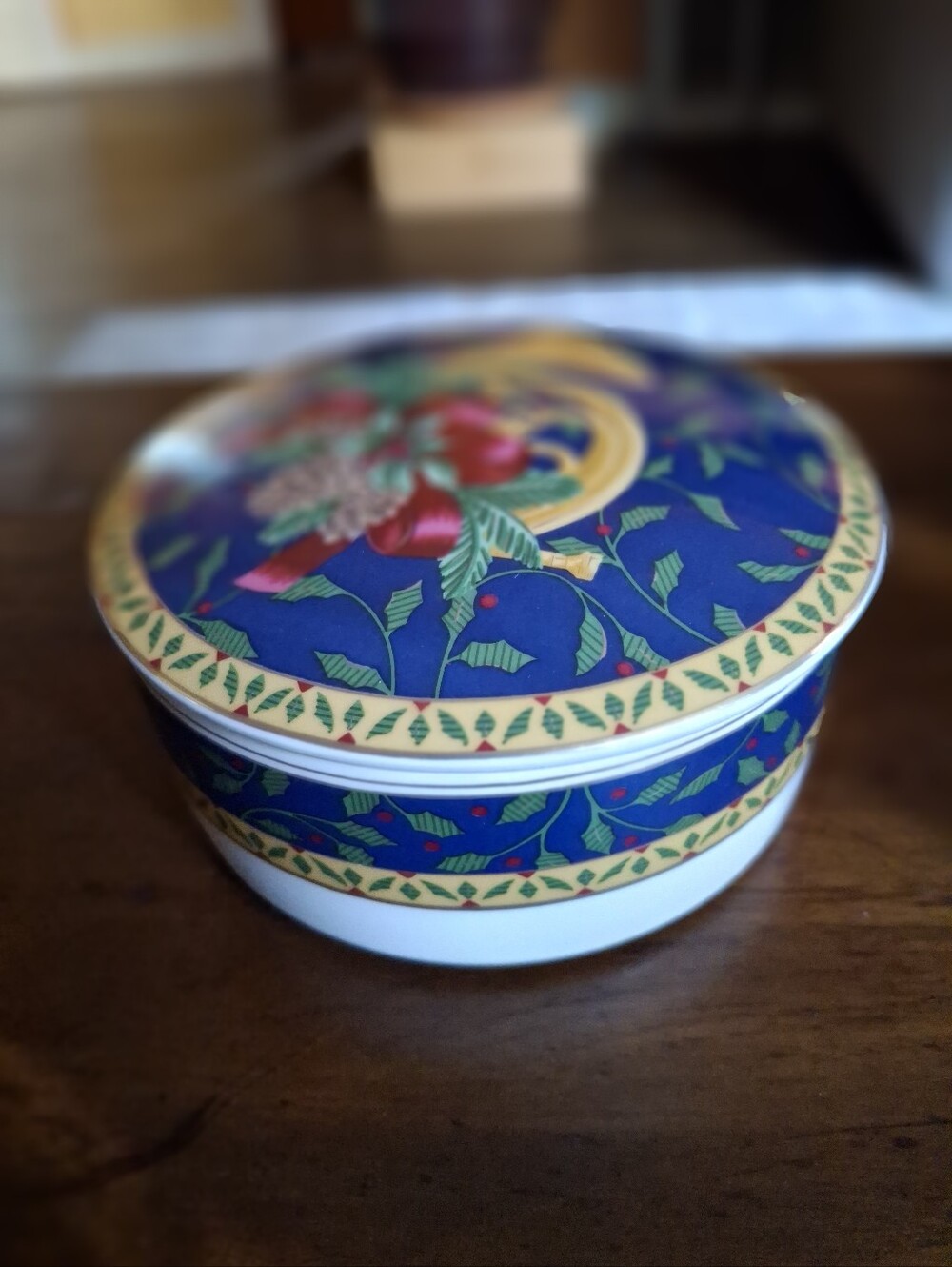 Mikasa "Holiday Music" Decorative Covered Trinket Dish